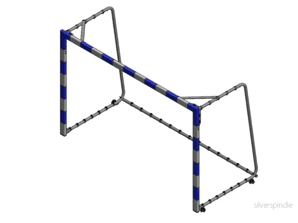 Minihandbollsmål 2,4 × 1,6 m – Aluminiumram 80 × 80 mm