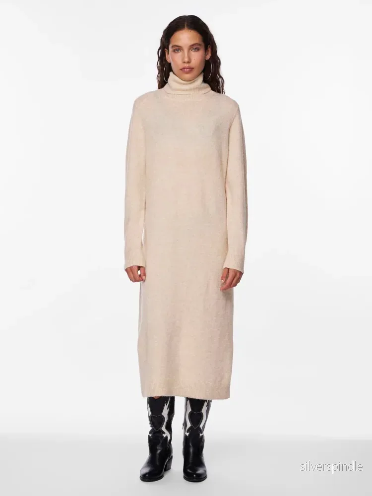 JULIANA LS ROLLNECK KNIT DRESS