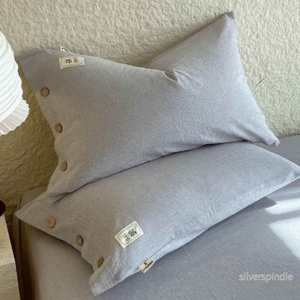 Cushion Cover ROMA Light Blue – Stylish and soft linen-feel cushion cover 2-Pack (48x74 cm) - Bild 2