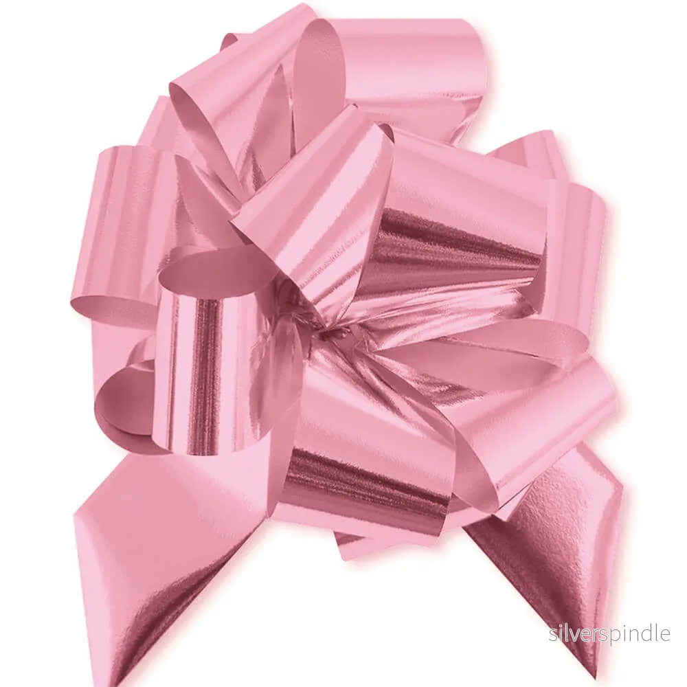 Rosett till presentkorg Metallic rosa 30 mm Rosett till presentkorg Metallic rosa 30 mm