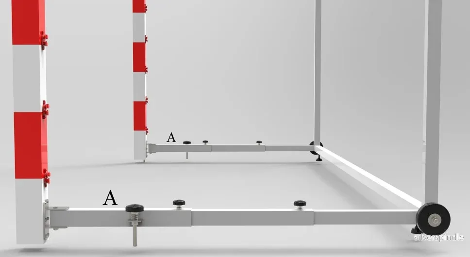 Handbollsmål / Futsalmål Nordic 3 × 2 m – Fristående - Bild 3