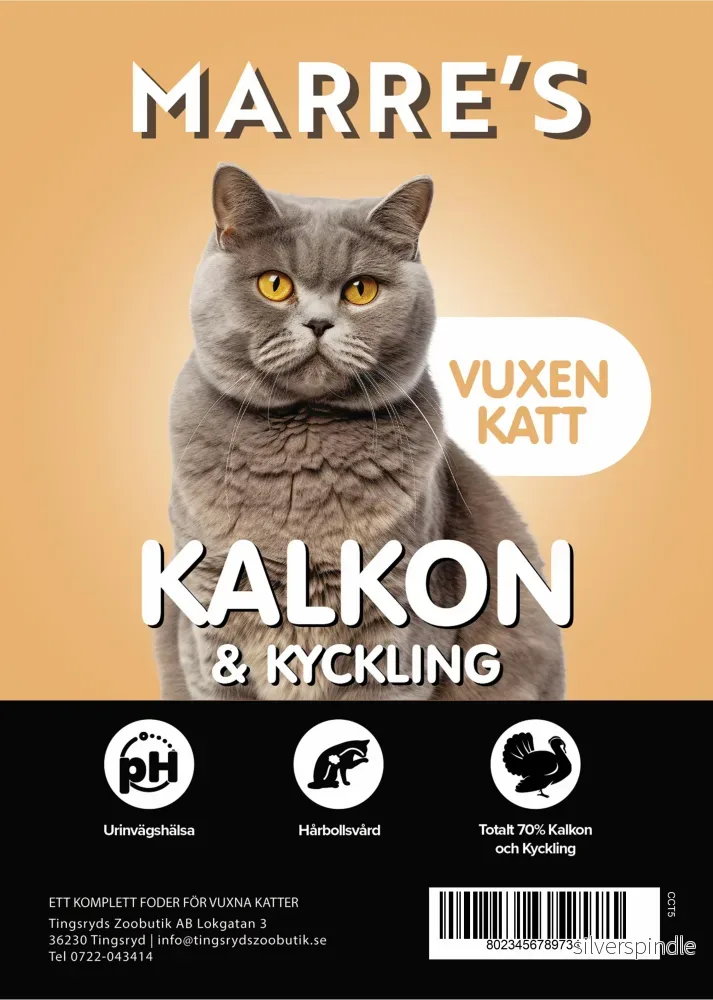 Marre´s Connoisseur Katt Kalkon & Kyckling 5kg