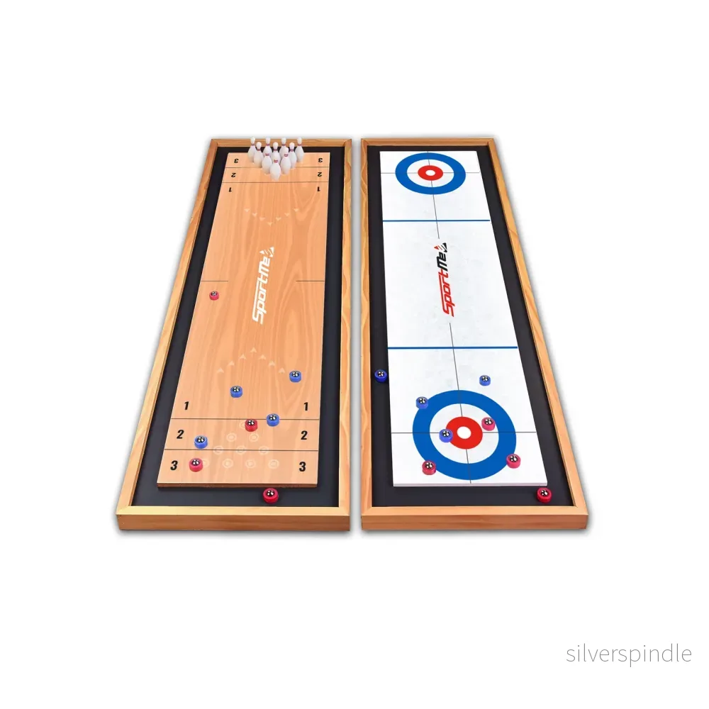 3-i-1 Spel – Bowling, Shuffle och Curling 3-i-1 Spel – Bowling, Shuffle och Curling