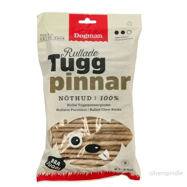 Rullade tuggpinnar 7-8mm 100-pack