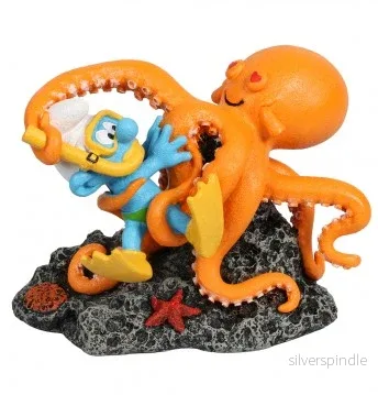 Deko Aqua Della Smurfs - Smurf&Bläckfisk