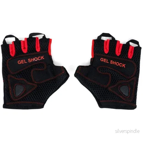 Röd-svarta träningshandskar "Gel Shock" från Nordic Strength (XL) - Bild 2