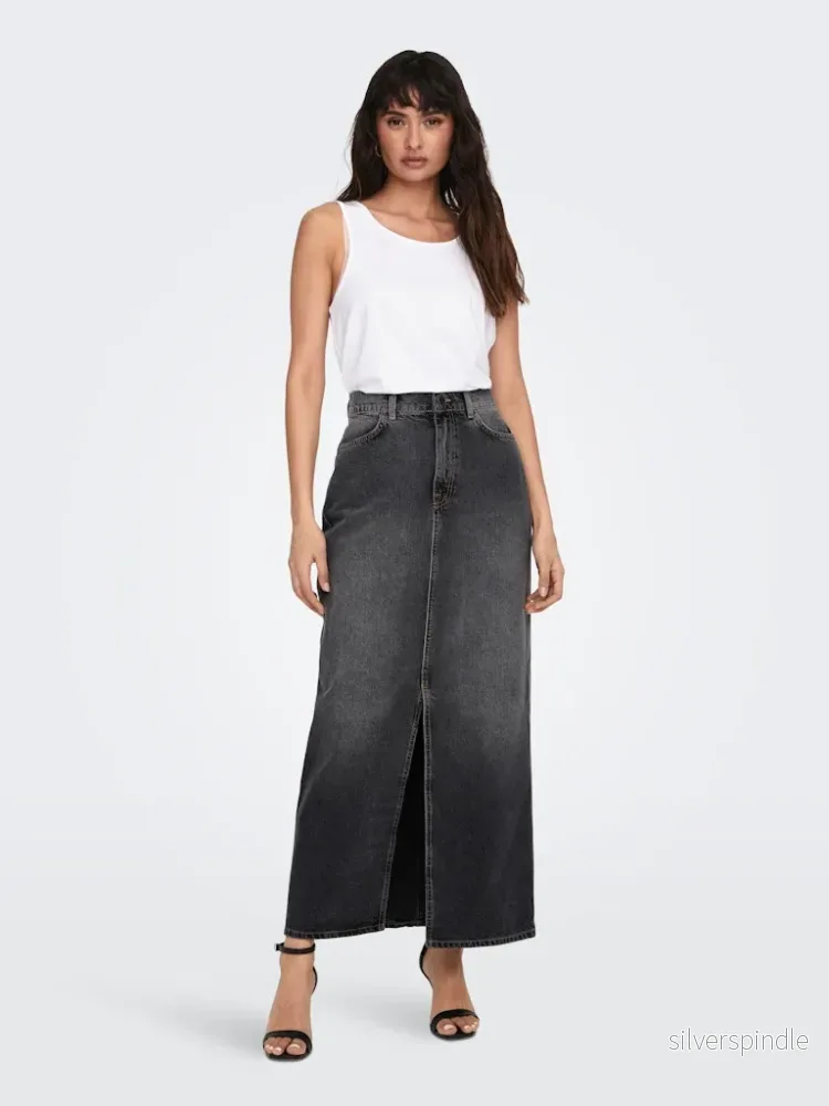 CILLA LONG SLIT SKIRT DNM - Bild 3