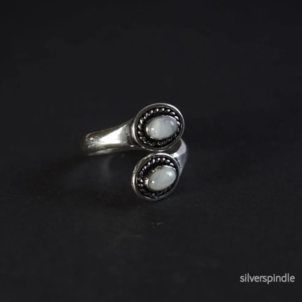 Spiralring med Månstenar - Bild 2