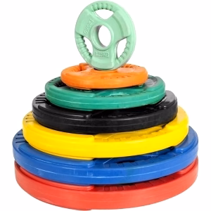 Hantelskiva 50 mm gummi med grepp 2,5 kg - Bild 2
