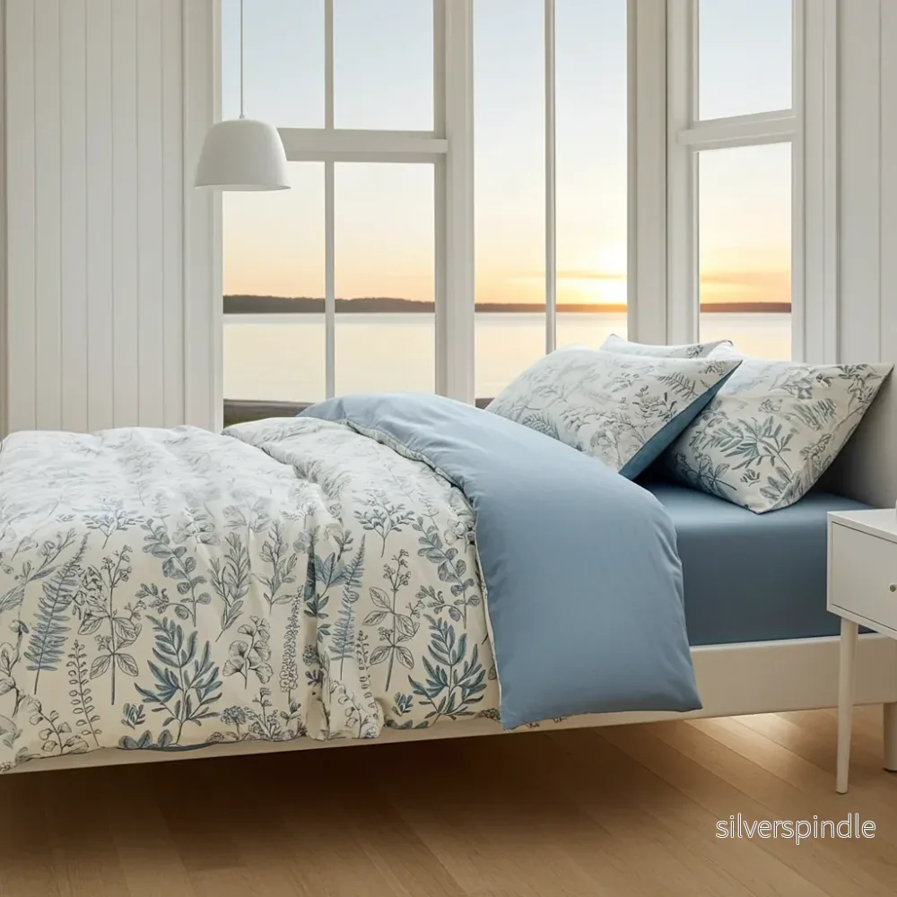 AZURO Duvet Cover Set 3 pieces – Soft two-tone duvet cover set (Several sizes) - Bild 2