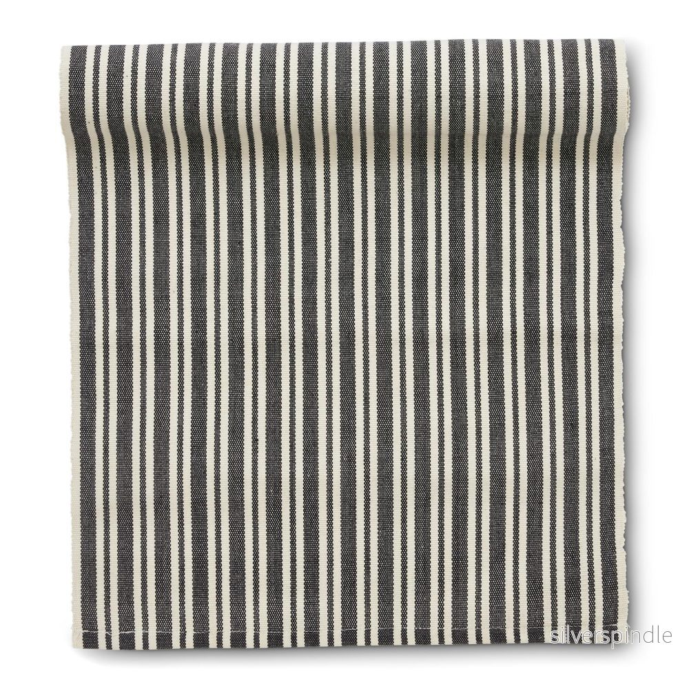 Sammie löpare randig svart/vit 120cm