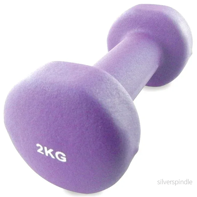 Hantel 2 kg aerobic - Lila