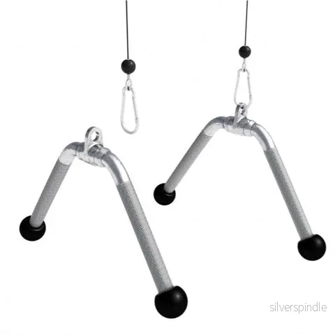 Triceps-V-Grepp med gummiändar - Bild 3