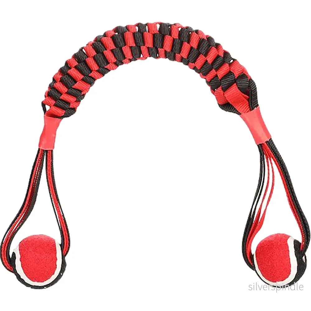 Hundleksak Movas Vävd Stick&boll Röd/svart 55cm Hundleksak Movas Vävd Stick&boll Röd/svart 55cm